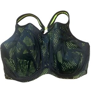 Panache Black & Green Sports Bra – Size 40GG UK